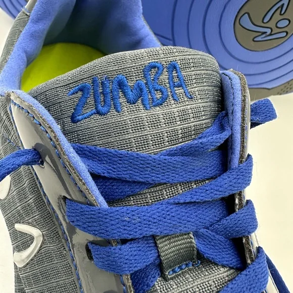 Zumba Fitness Charcoal and Navy Women Sneakers 10 - Picture 6 of 9